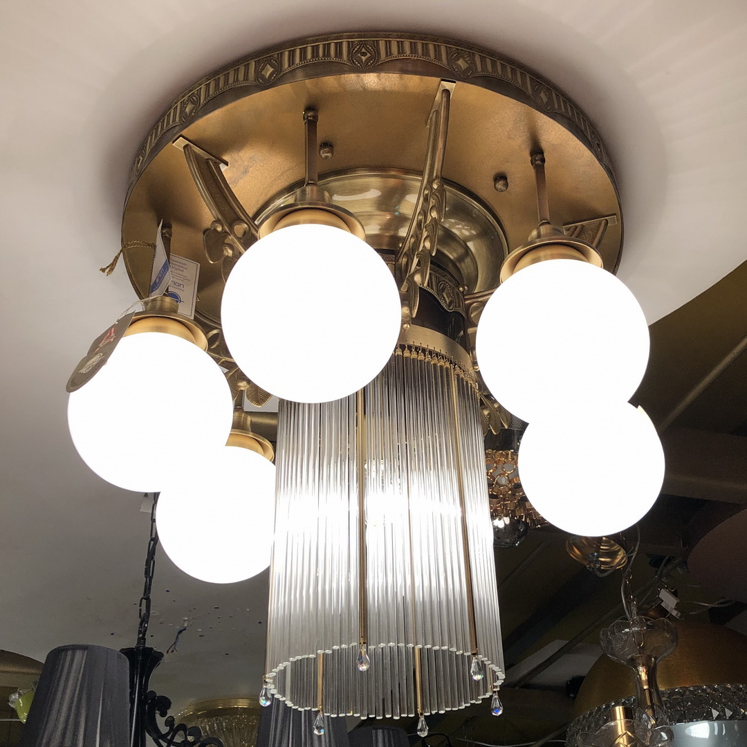 Orion DLU 1660/6+1 alt-MS/466 opal sm люстра потолочная ADELE 81891 - Вид №3