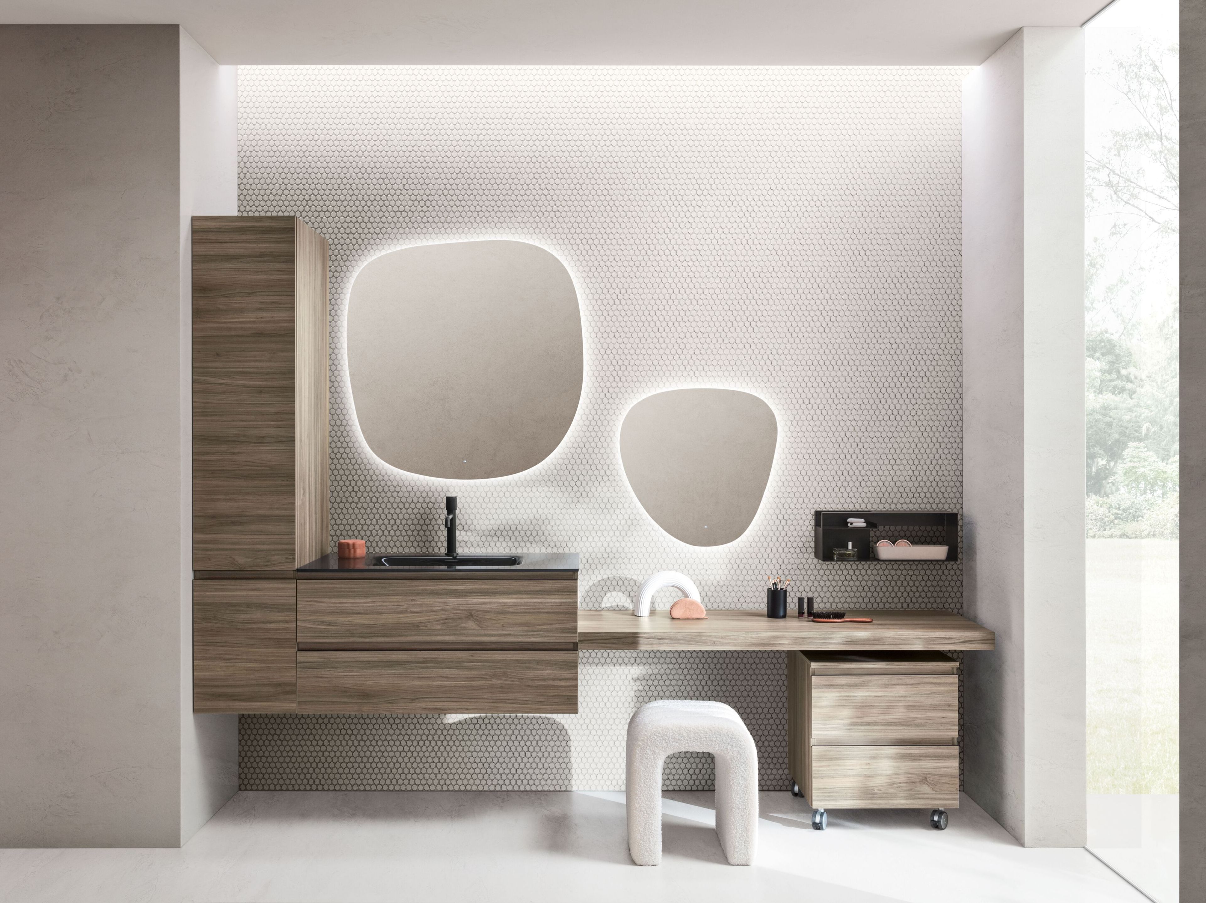 Термо текстурированный подвесной умывальник ARBLU Dress System ARCH-00035104