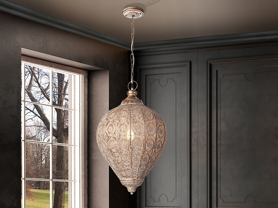 098303 Подвесной светильник 1L Ø33 золото Schuller Tebas 