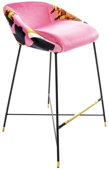 Seletti Высокий табурет из ткани со спинкой Seletti wears toiletpaper 16172 - Вид №7