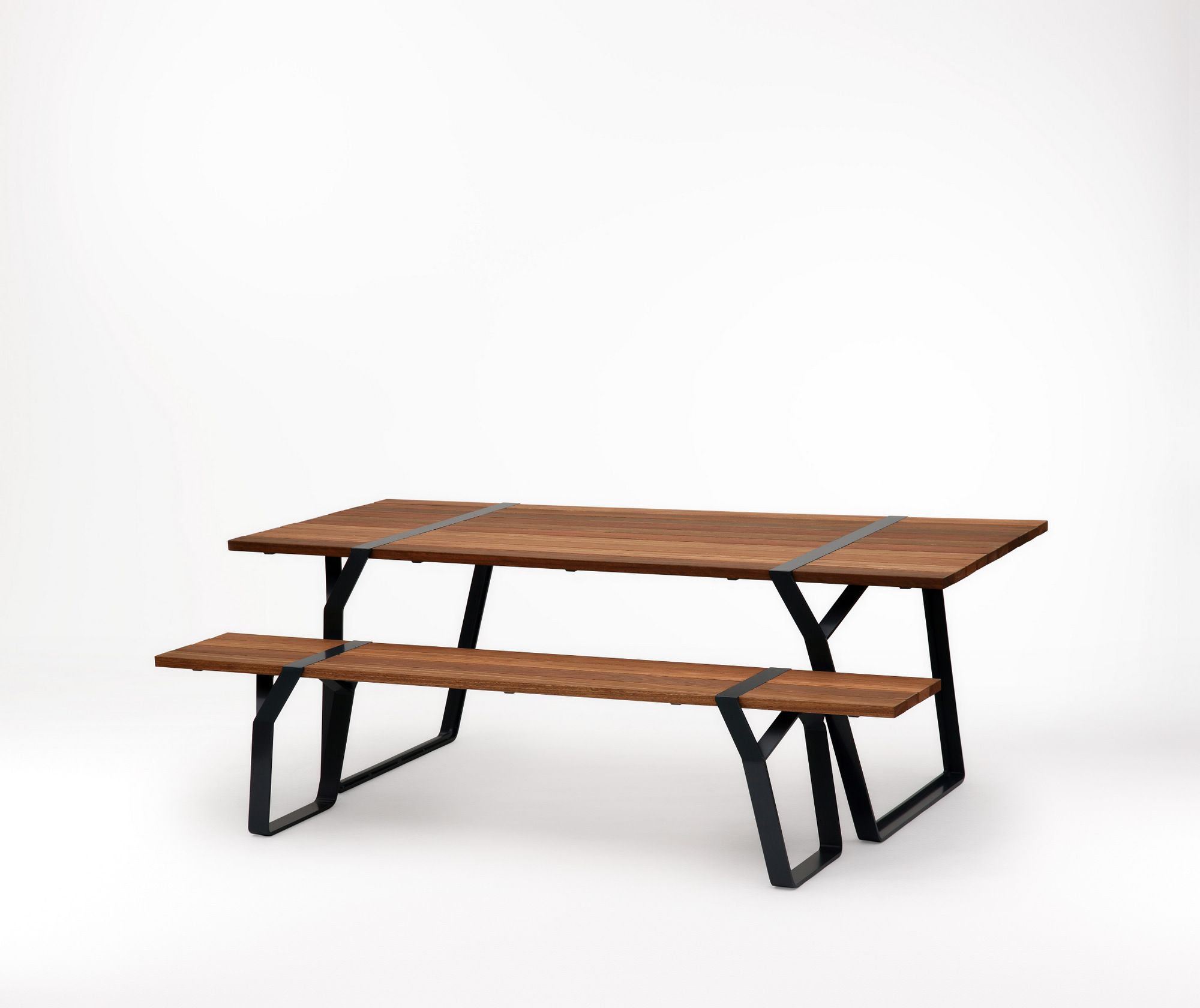 Стальная и деревянная скамья Ross Gardam ARCH-00011505 - Вид №2