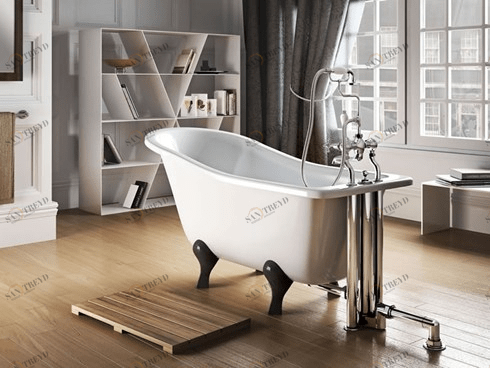 Ванна акриловая Buckingham Slipper c ножками L2B Slipper Burlington E6, L2B 740 x 1500 x 780