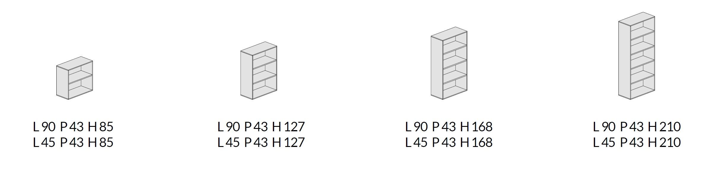Деревянный и стеклянный офисный шкаф с распашными дверями About Office Bold58 ARCH-00034952 - Вид №3