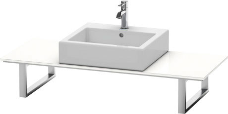 XL028C04343 X-Large Консоль для накладных раковин и встраиваемых умывальников Базальт матовый, декор Duravit - Вид №2