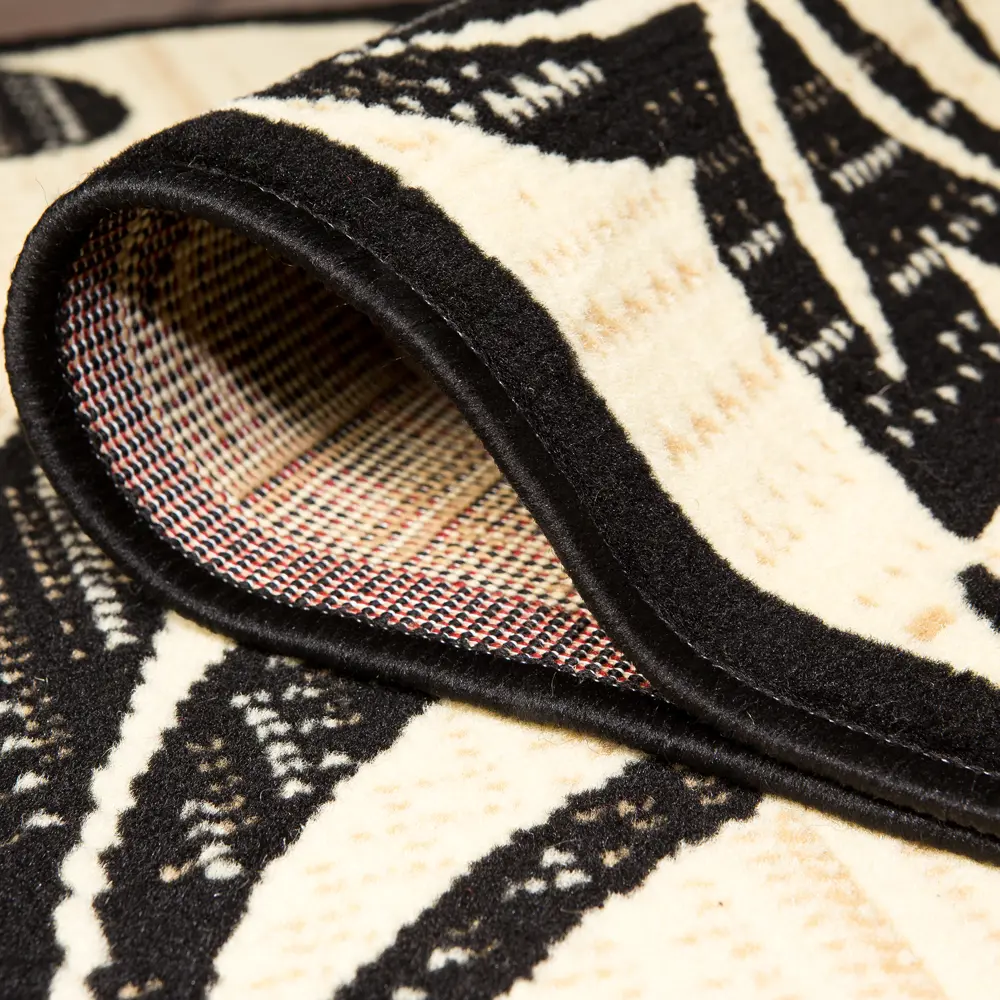 Ковер полипропилен Лагуна D160KS 60x110 см цвет черный MERINOS STLM-2041892 - Вид №2