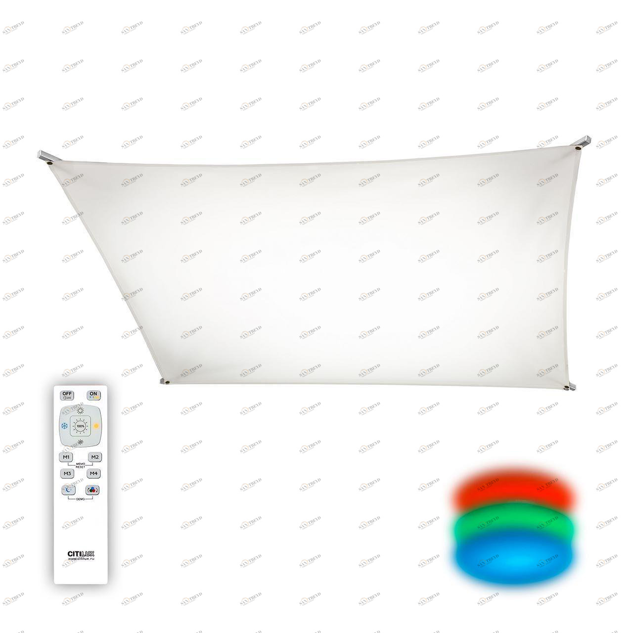 Потолочный светодиодный светильник Citilux Сити-Арт CL70121R120 CITILUX СИТИ-АРТ 276663 Белый 