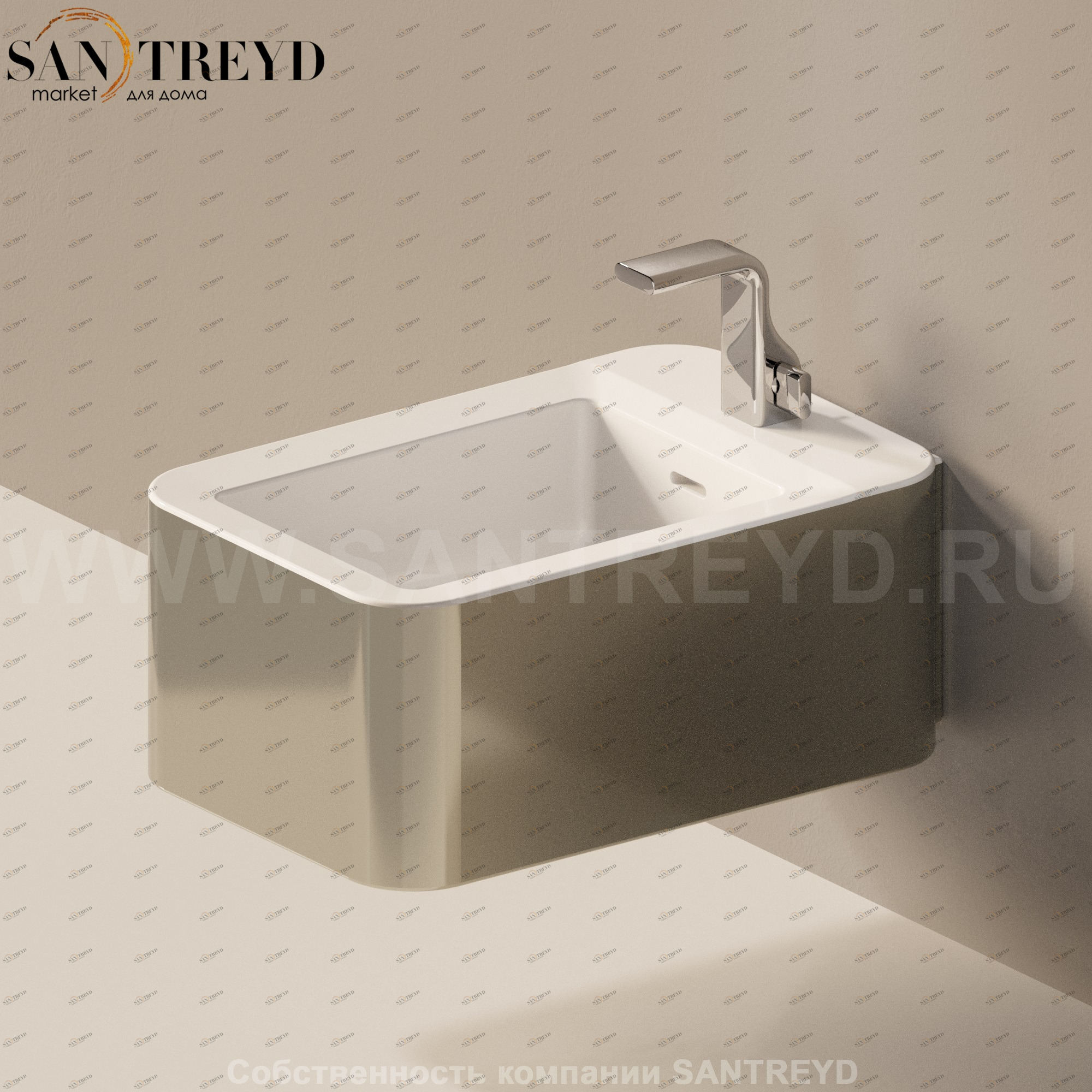 NL218CR Биде подвесное Nile Ceramica Flaminia