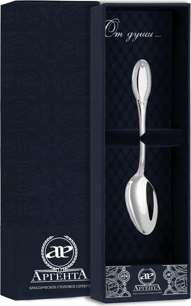 10536146 Аргента (Россия) Ложка кофейная "Император" Серебро 925 
