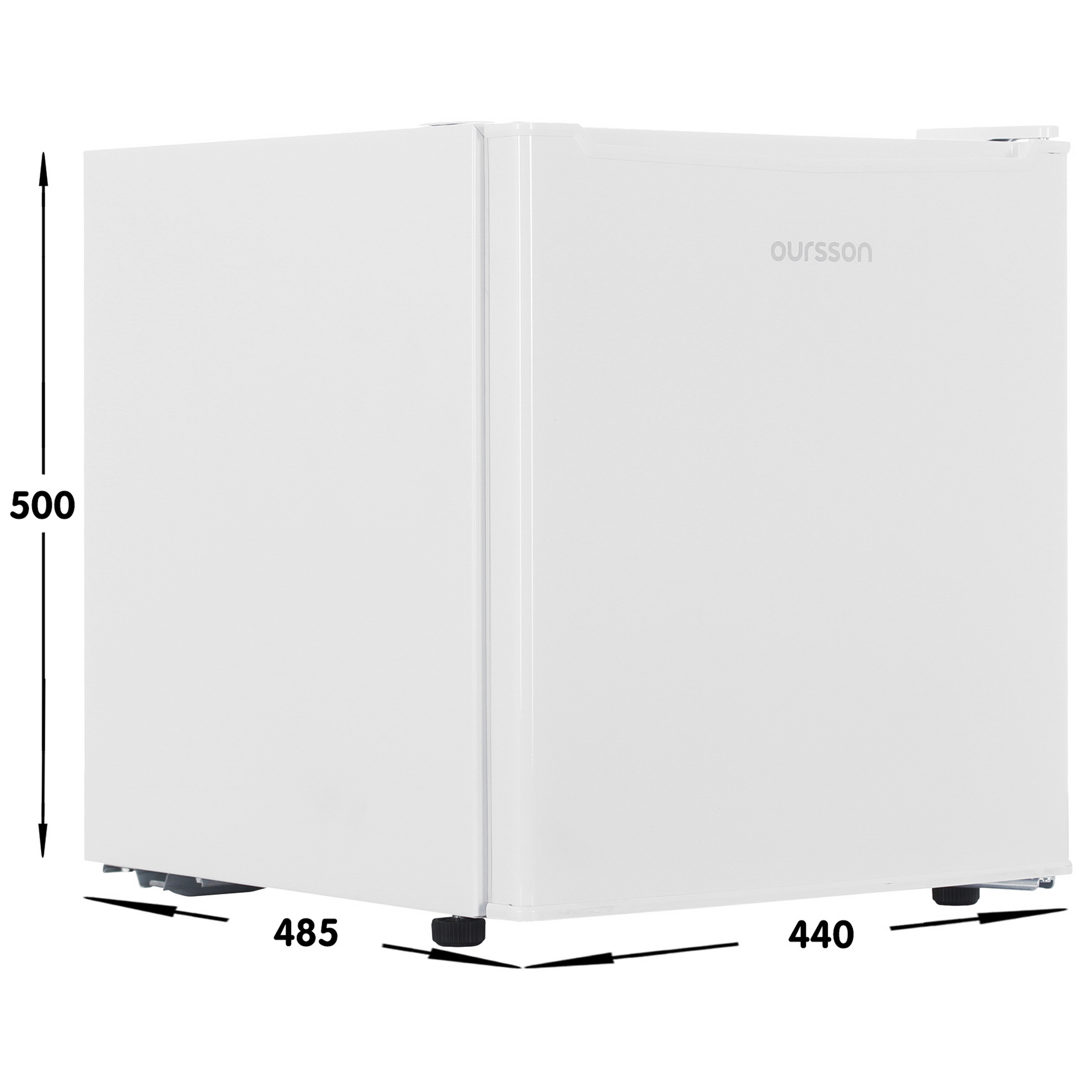 9078058 Холодильник компактный   Oursson RF0480/WH белый STDN-0112283 - Вид №7