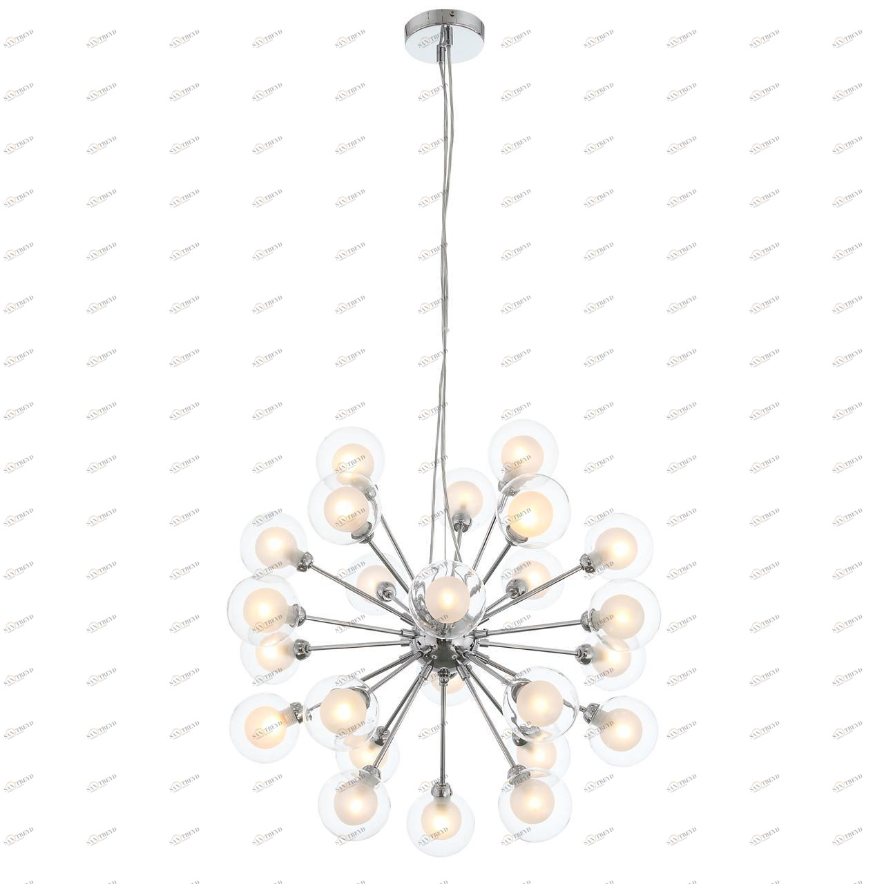 Подвесная люстра ST Luce Dualita SL431.103.24 ST LUCE ДИЗАЙНЕРСКИЕ, DUALITA 328594 Хром;прозрачный 
