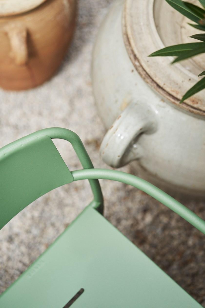 Tolix Садовый стул из нержавеющей стали с подлокотниками Patio 07392 - Вид №6