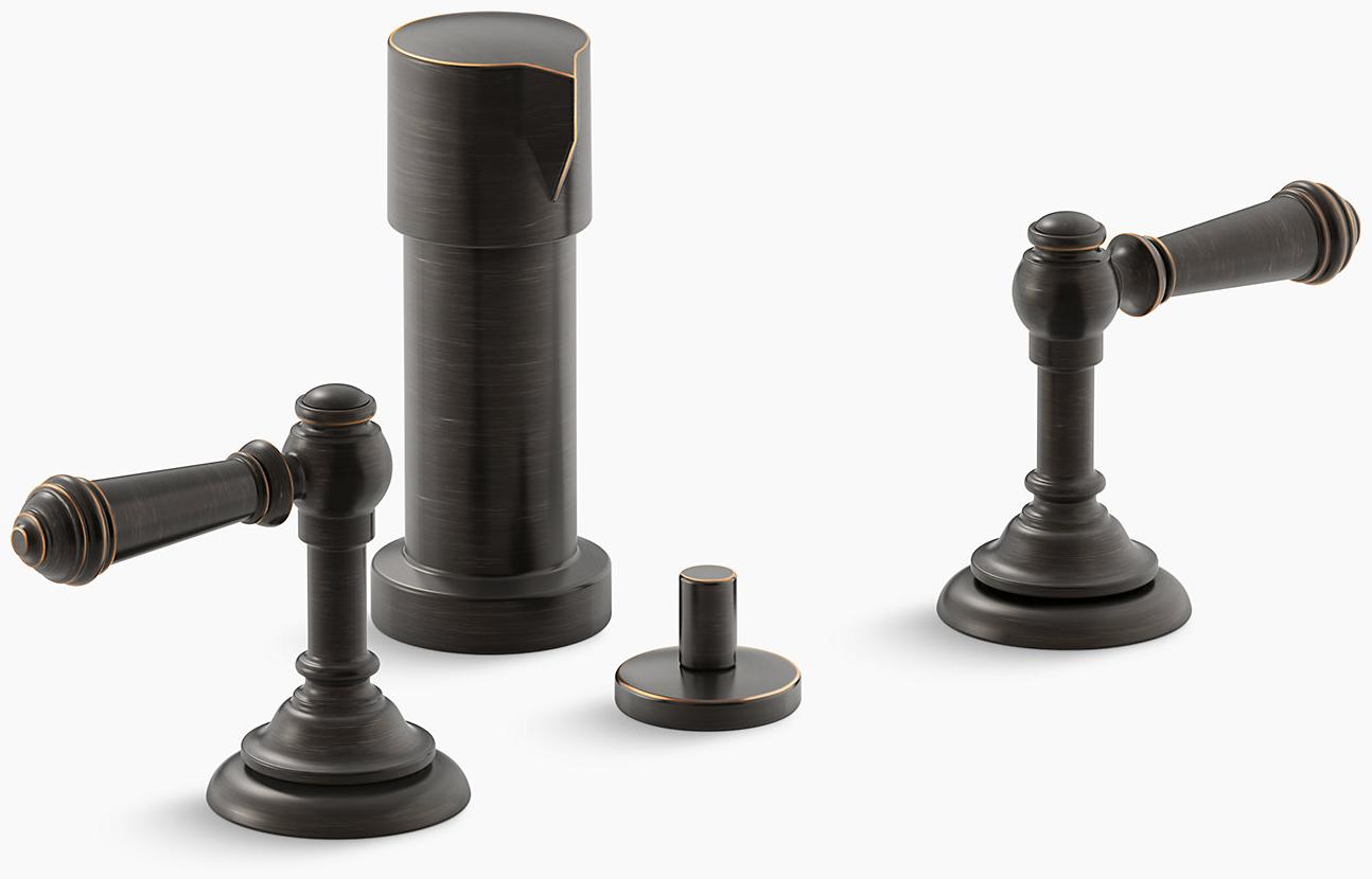 KOHLER Artifacts Смеситель для биде с рычажными ручками K-72765-4-2BZ 