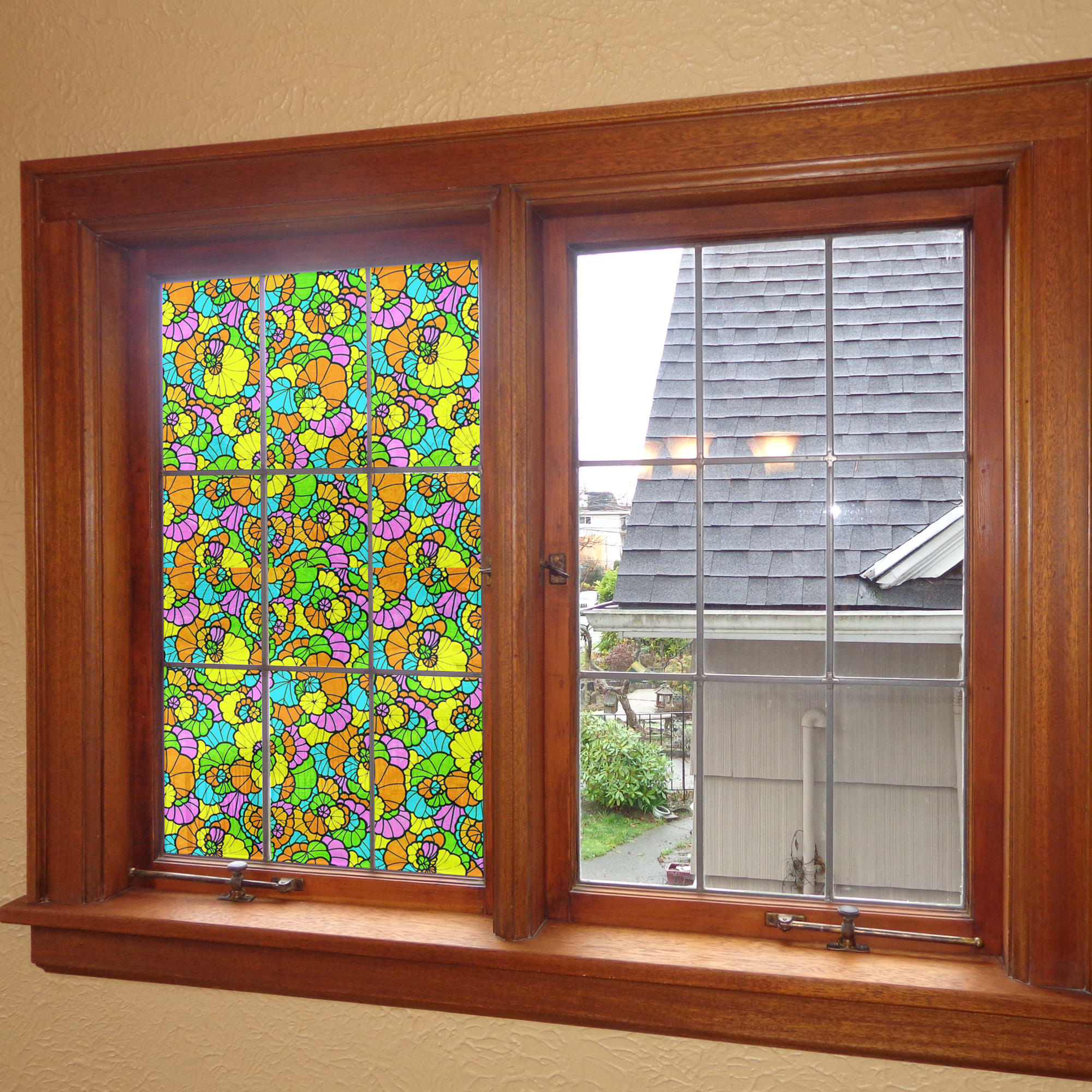 14111406 Пленка самоклеящаяся 9233, 0.45х2 м, витраж, мультиколор Santreyd  - Вид №1