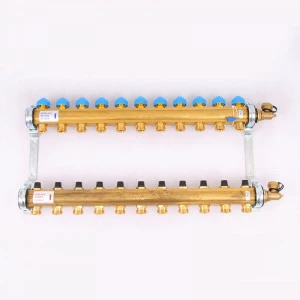 Коллекторная группа HKV с регулировочными и термостатическими вентилями WATTS Ind 1"x3/4"ЕК 11 выходов