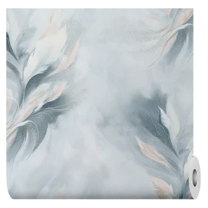 Обои флизелиновые Артекс Лаунж голубые 1.06 м с абстрактным рисунком 89428466