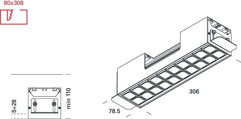 Несколько светодиодных утопленных прожекторов Lucifero's LEVA ARCH-00045805 - Вид №4