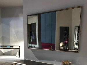 F.lli Orsenigo Прямоугольное зеркало из стали с настенной рамой Grandangolo