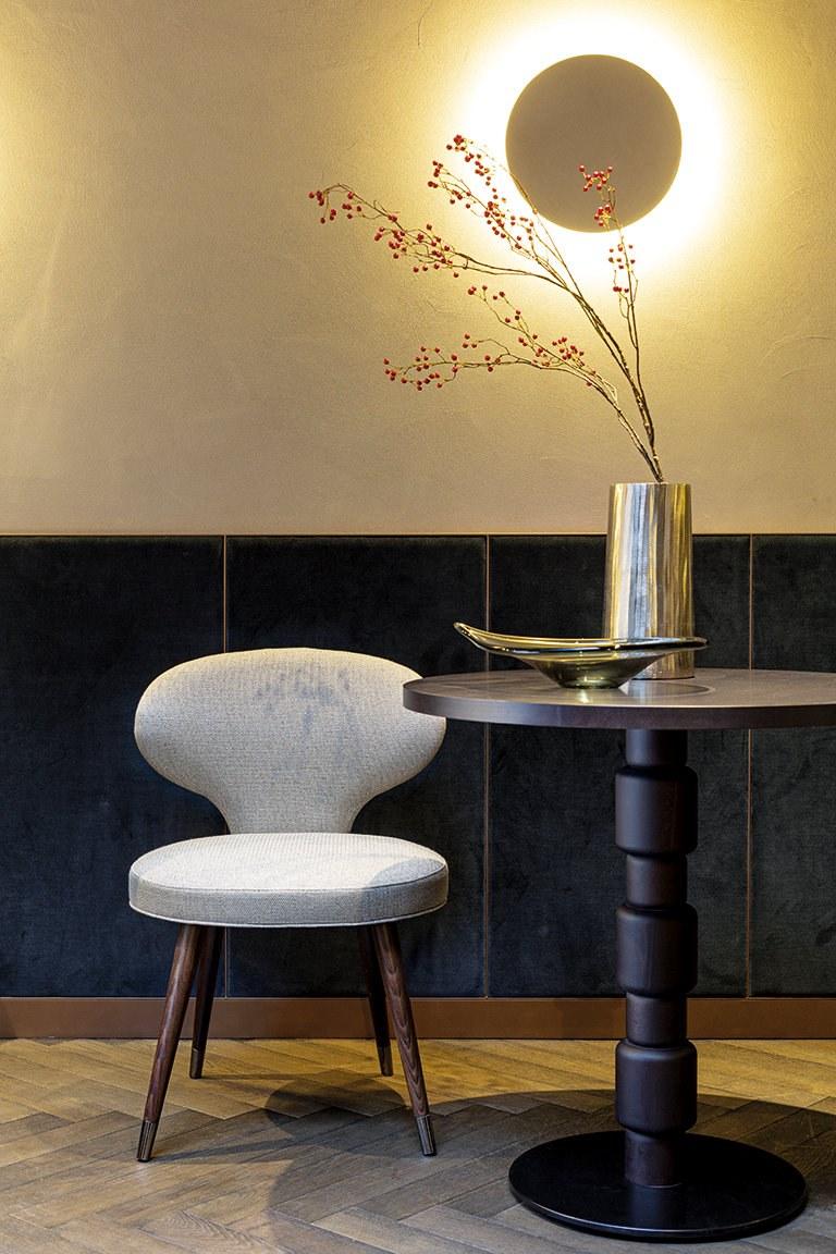 Tirolo Круглый стол из массива дерева и металла Berlino 080 h75 t - Вид №1