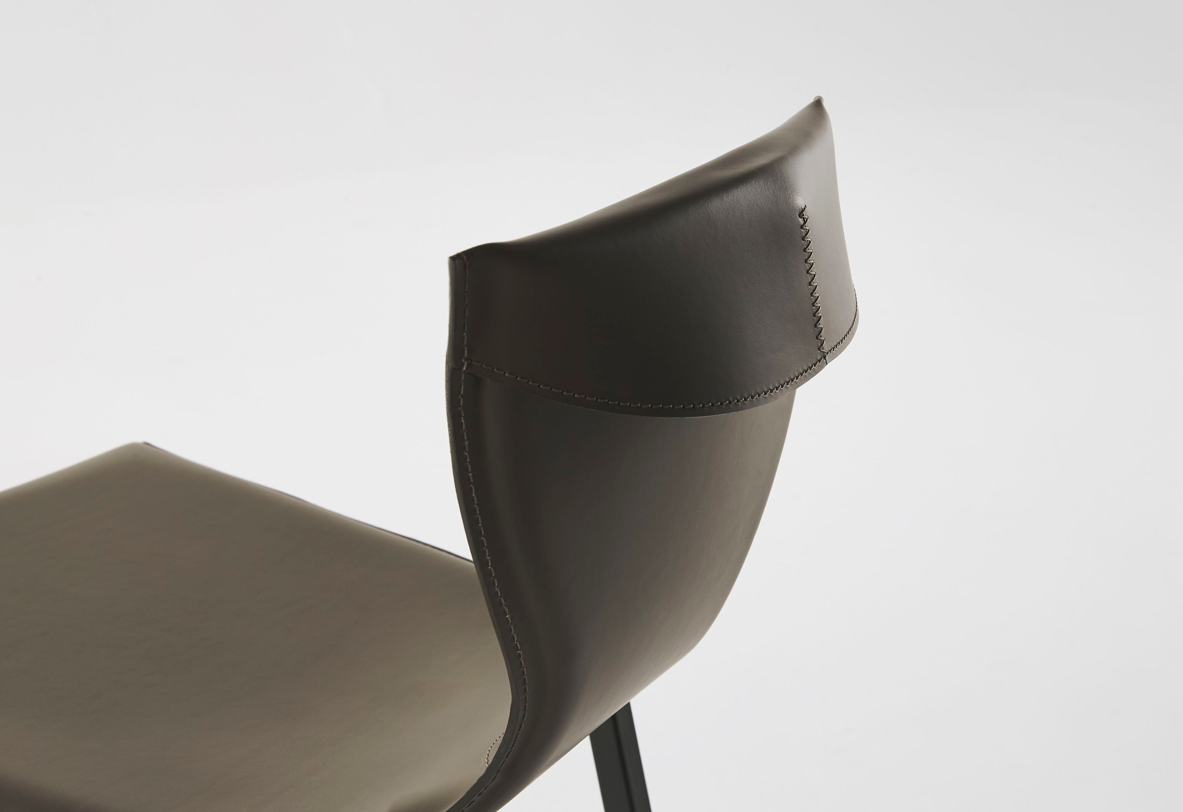 Высокий кожаный стул со спинкой Casa Covre VARENNE ARCH-00133848 - Вид №5