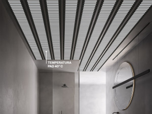 Невидимая потолочная электрическая лучистая система отопления