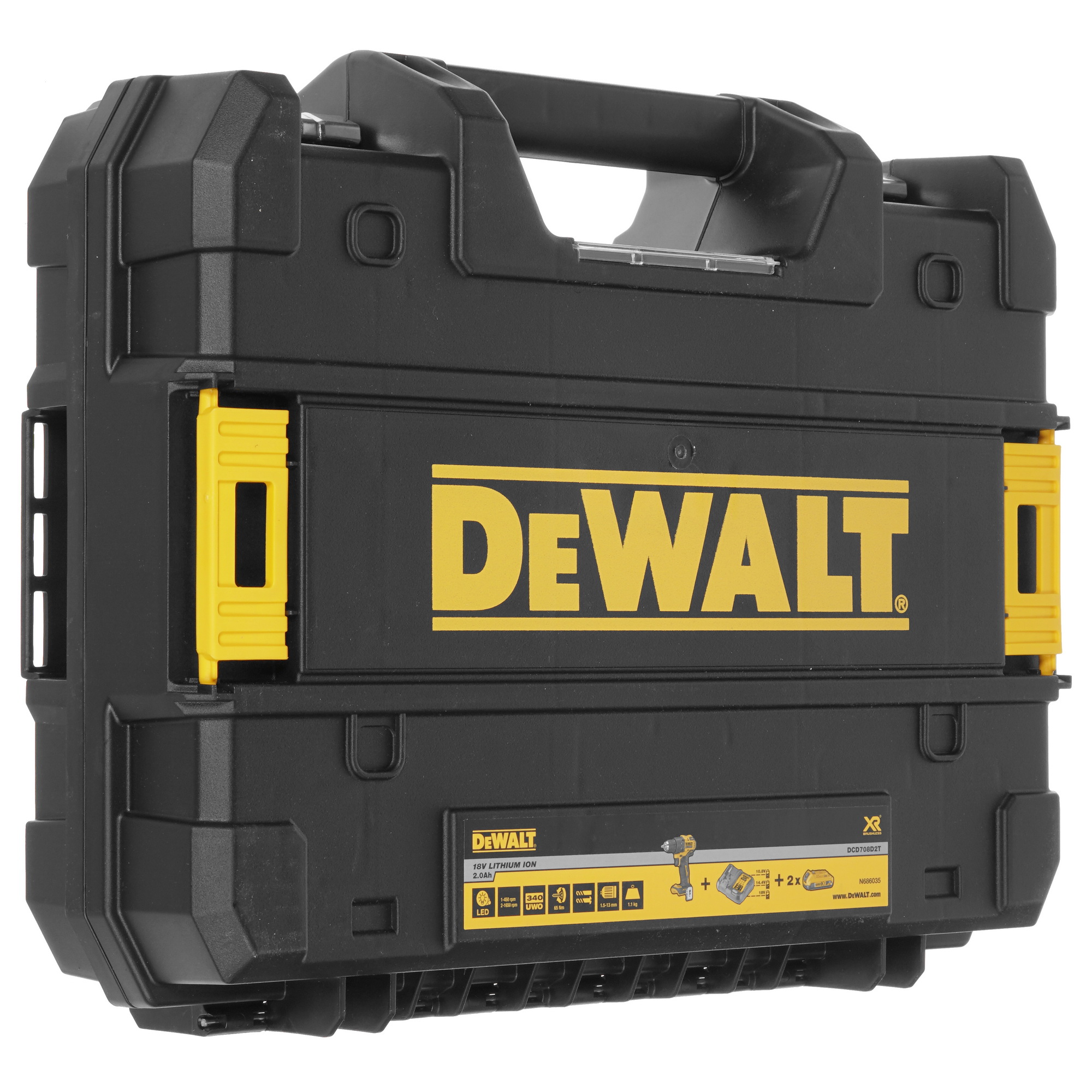 Дрель-шуруповерт DeWalt DCD708D2T XR FLEXVOLТ 18/54V 5301371 STDN-0097016 - Вид №7