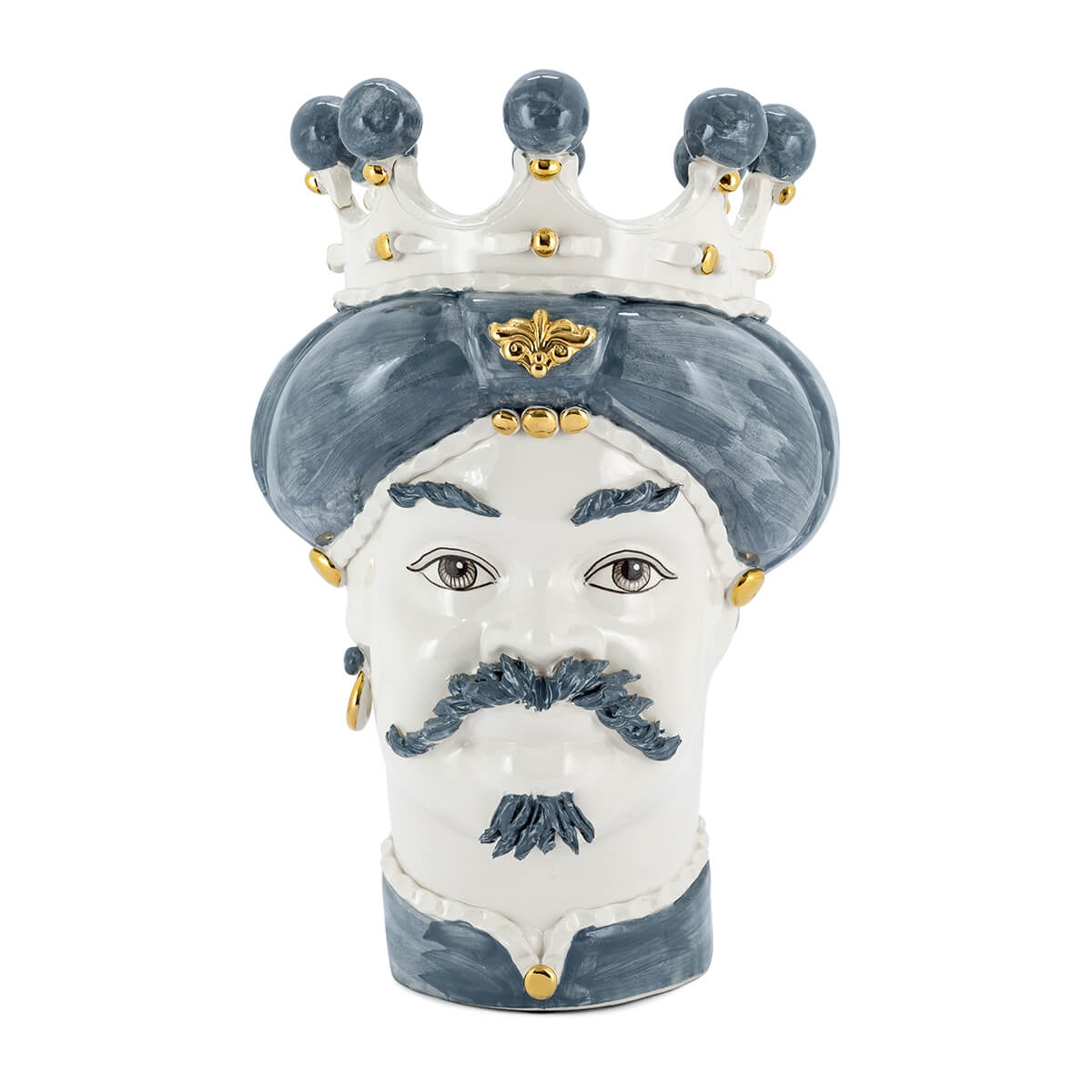 200843-GG ABHIKA ВАЗА MORO MAN MEDIUM NEW GREY/GOLD  - Вид №3