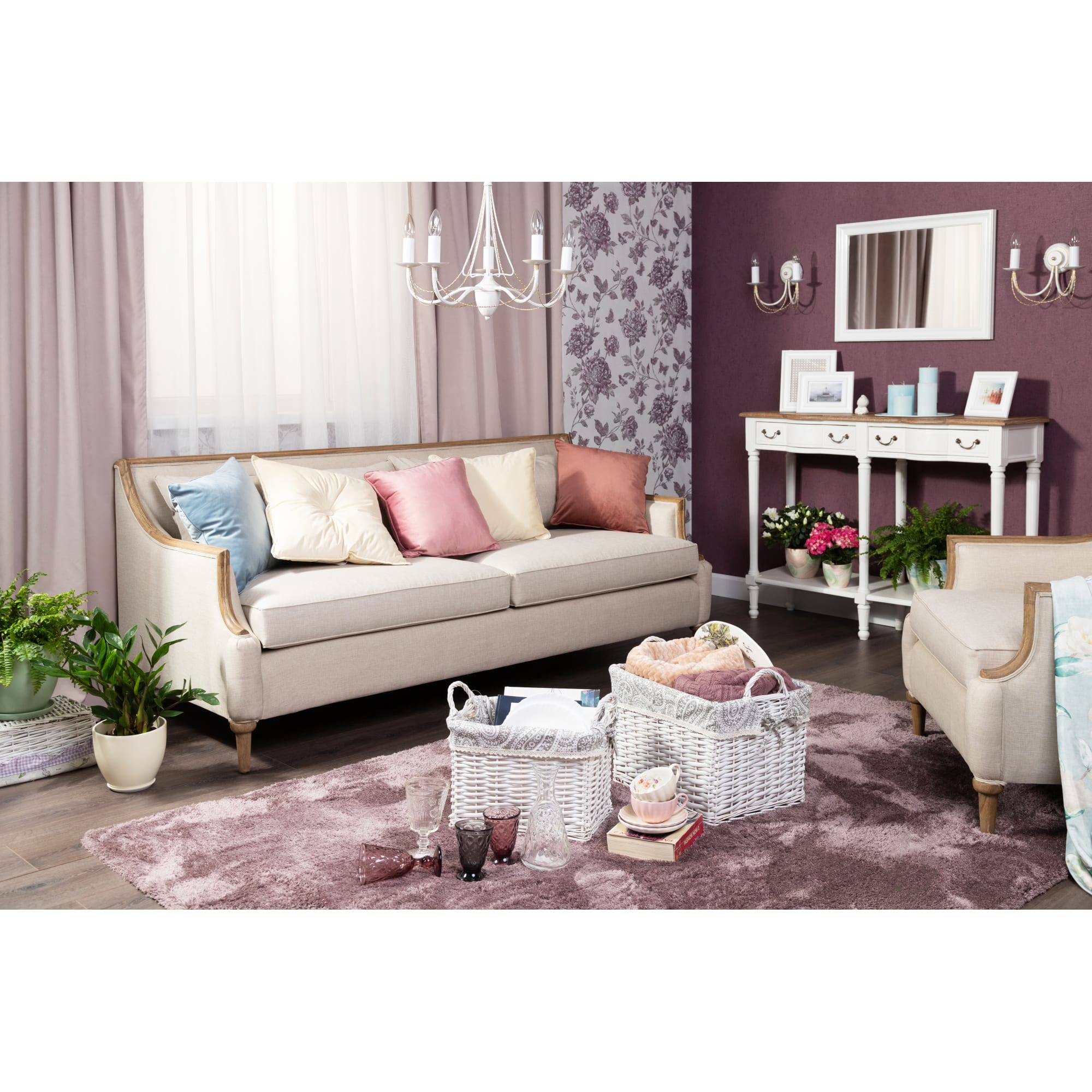 82018428 Свеча-столбик «Рустик», 7х19 см, цвет голубой Santreyd  - Вид №5