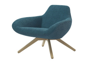 Кресло на насесте из ткани