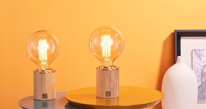KAISHI Настольная светодиодная лампа из дерева и стекла Bole Ks6307t - Вид №6