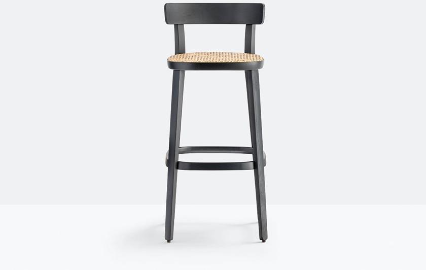 Pedrali Высокий табурет из ясеня с сиденьем из венской соломы Folk 2926 - Вид №4