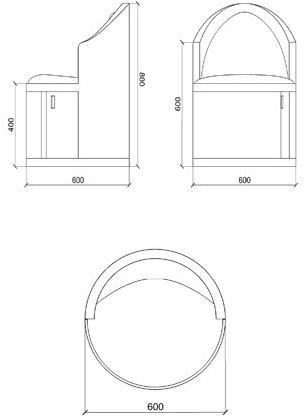 Zuri Design Мягкое кресло с вещевым ящиком  00800  - Вид №4