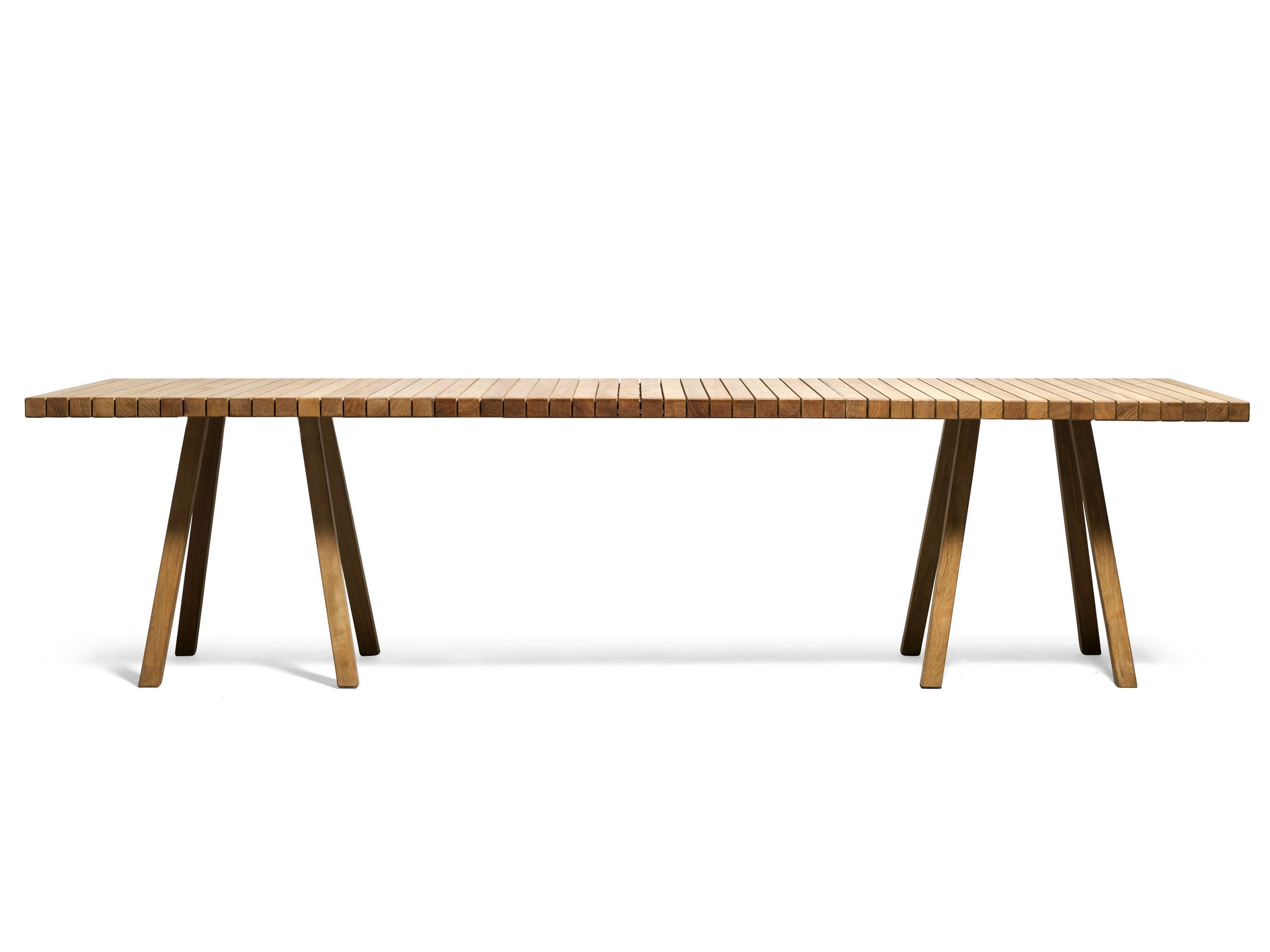 Прямоугольный садовый стол из тикового дерева TRIBÙ Vis à vis ARCH-00044680