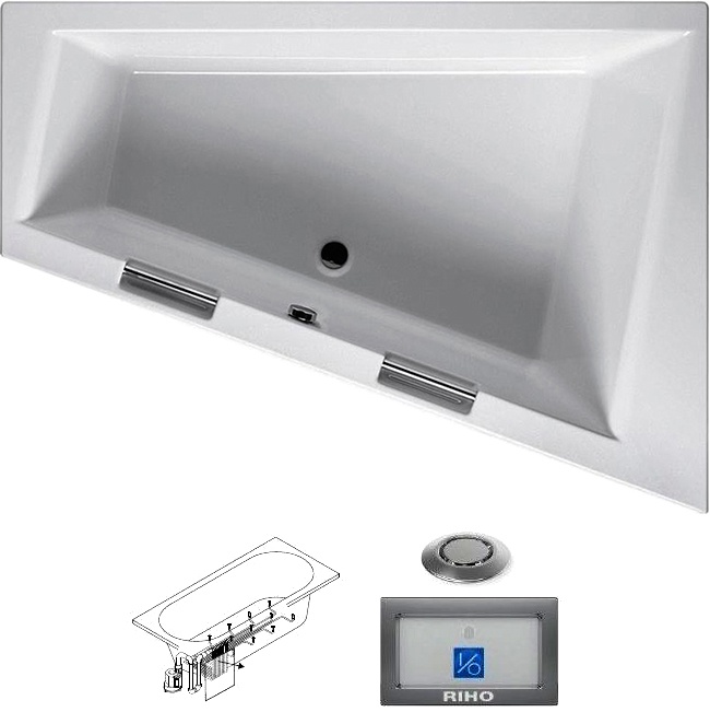 BA9000500000000_top1 Гидромассажная ванна Riho Doppio Santreyd - Вид №1
