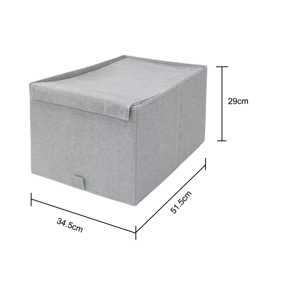 Konsensa — складная коробка для хранения с крышкой, серый 89397847 STLM-1565927