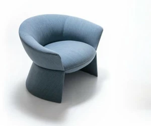 La Cividina Кресло из ткани с обитым основанием Swale