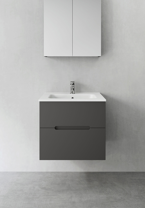 1390221 Шкаф Для Умывальника Compact Sun Antracit 600 Hafa  Антрацитовый 