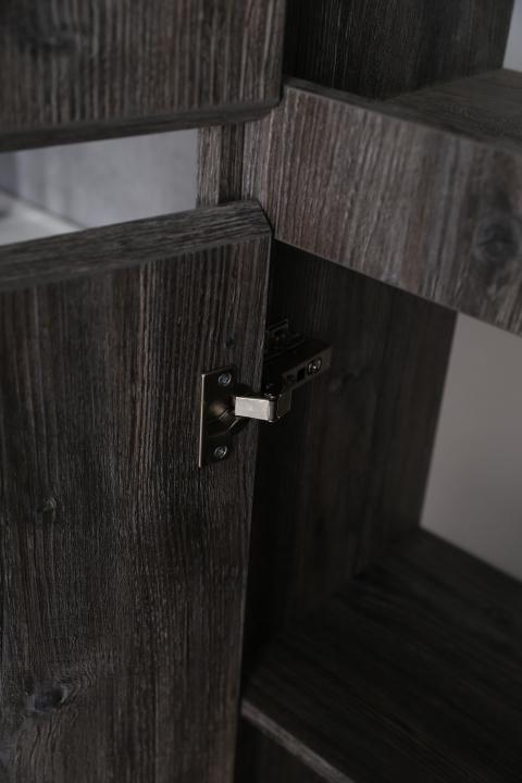 Шкаф подвесной, с двумя распашными дверцами с доводчиками BelBagno KRAFT-1600-2A-SC-PP-L  - Вид №3