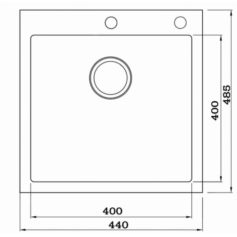 Кухонные мойки Eco Marino SMV-440.B SEAMAN  - Вид №1