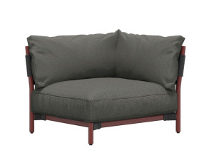 Угловое садовое кресло из ткани