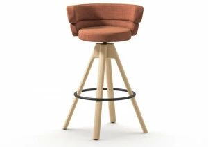 arrmet Высокий табурет из ткани с 4 спицами и подставкой для ног Dam