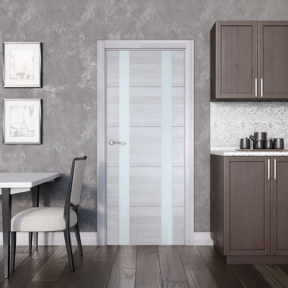 Дверь межкомнатная остеклённая Artens Нолан 80X200 см цвет дуб бьянко STLM-2025269 - Вид №2