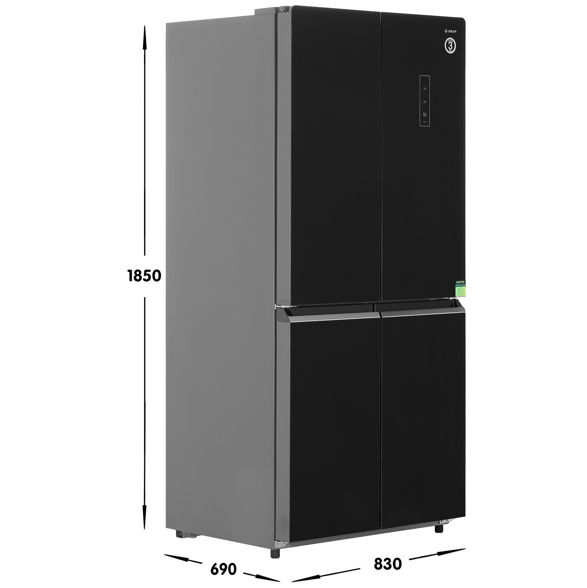 5428828 Холодильник многодверный   DEXP MCr4-51AKA черный STDN-0070387 - Вид №6