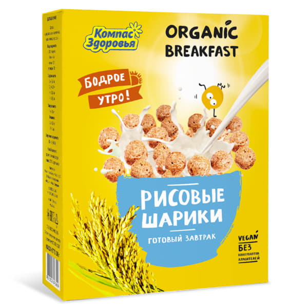 Шарики Рисовые Компас Здоровья 100 г Santreyd 12933 - Вид №1