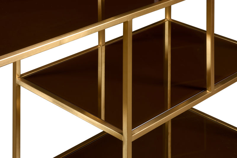 FUVE0003 Низкие полки Curio в стиле ар-деко ijlbrown  - Вид №1