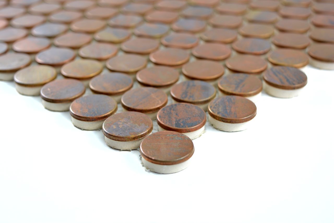 Медная мозаика на керамической подложке Mosaix металл ARCH-00134344 - Вид №4