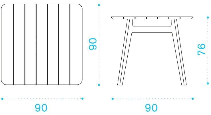 Ethimo Садовый стол из тикового дерева Knit Knittq01 - Вид №14
