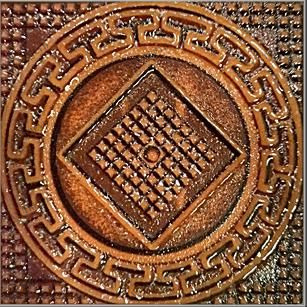 Вставка Салоники оранж 60х60 Керамика Будущего sun-id-322960