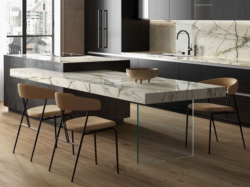 Столешница из керамогранита с мраморным эффектом CERAMICA FONDOVALLE MYTOP ARCH-00102835