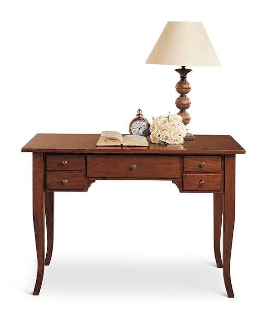 2606 Tifernoit Письменный стол с 5 ящиками, саблевидные ножки Studio