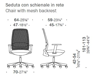 5 спиц операционный офисный стул с подлокотниками ESTEL GROUP TIME ARCH-00063381 - Вид №9